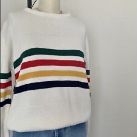 brandy melville multi colored striped sweater - Picture 7 of 7